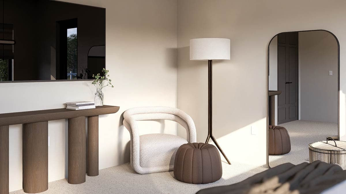 Plan 623442DJ: 3-Bed Scandinavian Ranch House Plan Cathedral Great Room - 2583 Sq Ft - Image #15 - Contemporary, Mid Century Modern, Ranch, Scandinavian