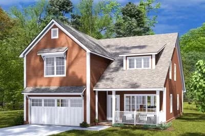 4-Bed Traditional House Plan with Vaulted Living Space - 2400 Sq Ft