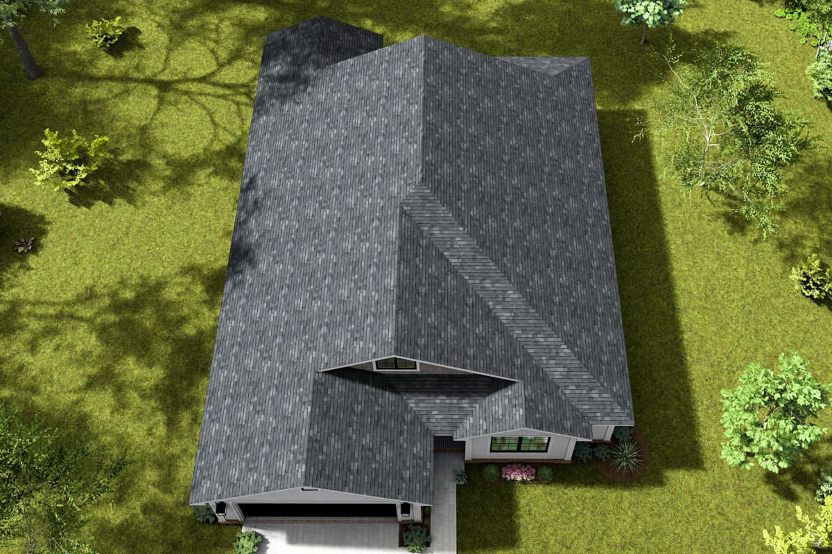 Plan 52377WM: Single-Story Traditional House Plan with 2-Car Garage - 1471 Sq Ft - Image #7 - Country, Traditional