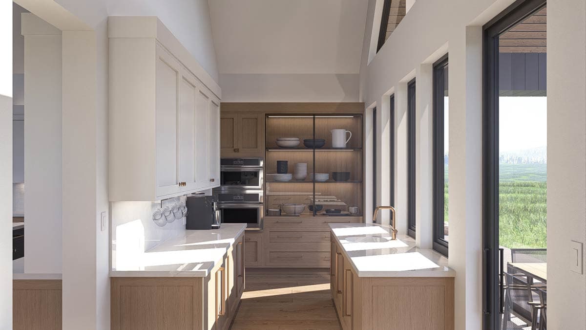 Plan 623443DJ: 3-Bed Modern Scandinavian Ranch House Plan Clustered Bedrooms - 2583 Sq Ft - Image #16 - Contemporary, Mid Century Modern, Modern, Ranch, Scandinavian