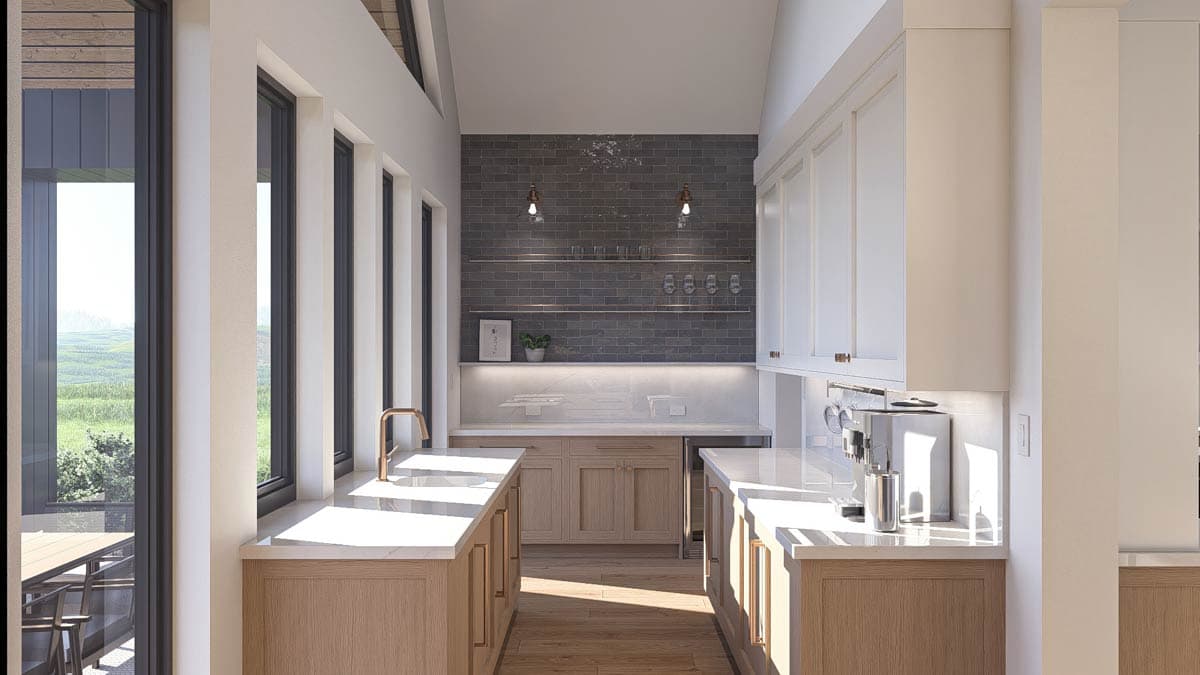 Plan 623443DJ: 3-Bed Modern Scandinavian Ranch House Plan Clustered Bedrooms - 2583 Sq Ft - Image #17 - Contemporary, Mid Century Modern, Modern, Ranch, Scandinavian