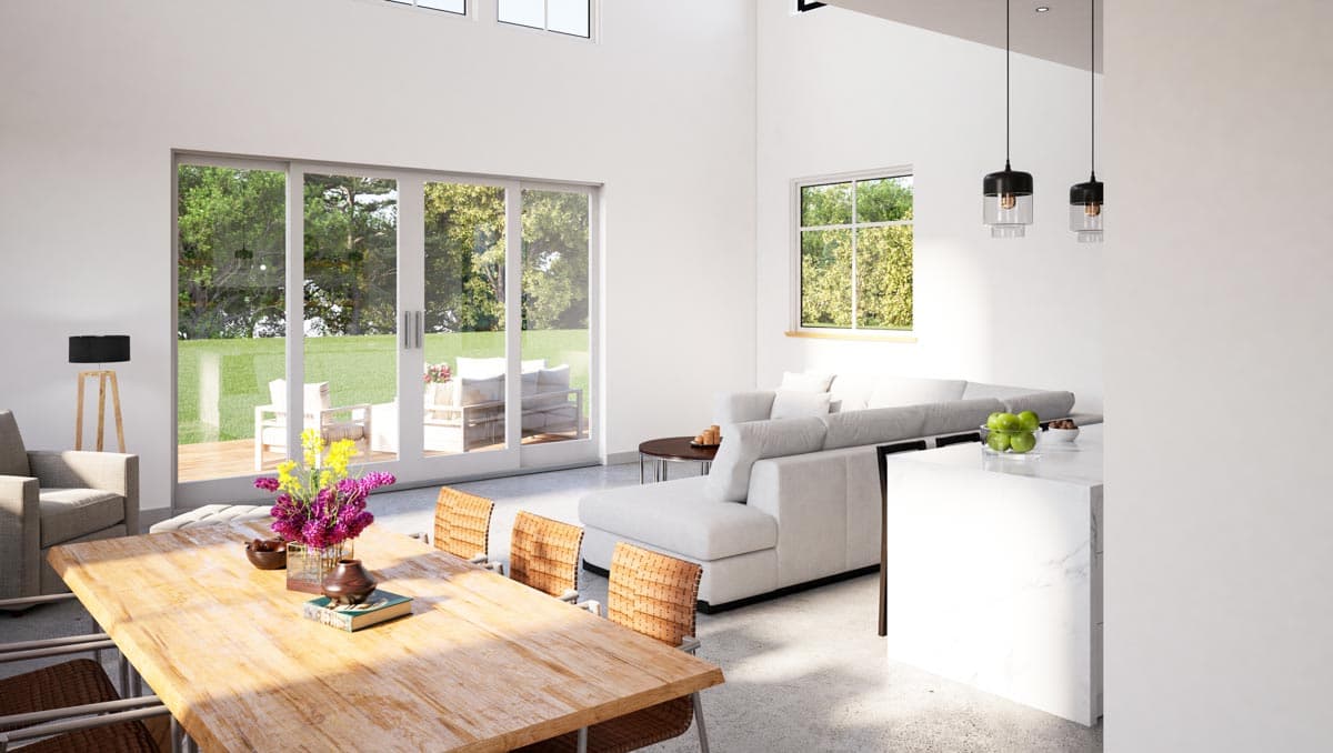 Plan 670003NEA: 2-Bed Barn-Style Modern Farmhouse Plan with Loft and First Floor Master - 1950 Sq Ft - Image #5 - Barndominium, Cottage, Modern Farmhouse, New American, Vacation