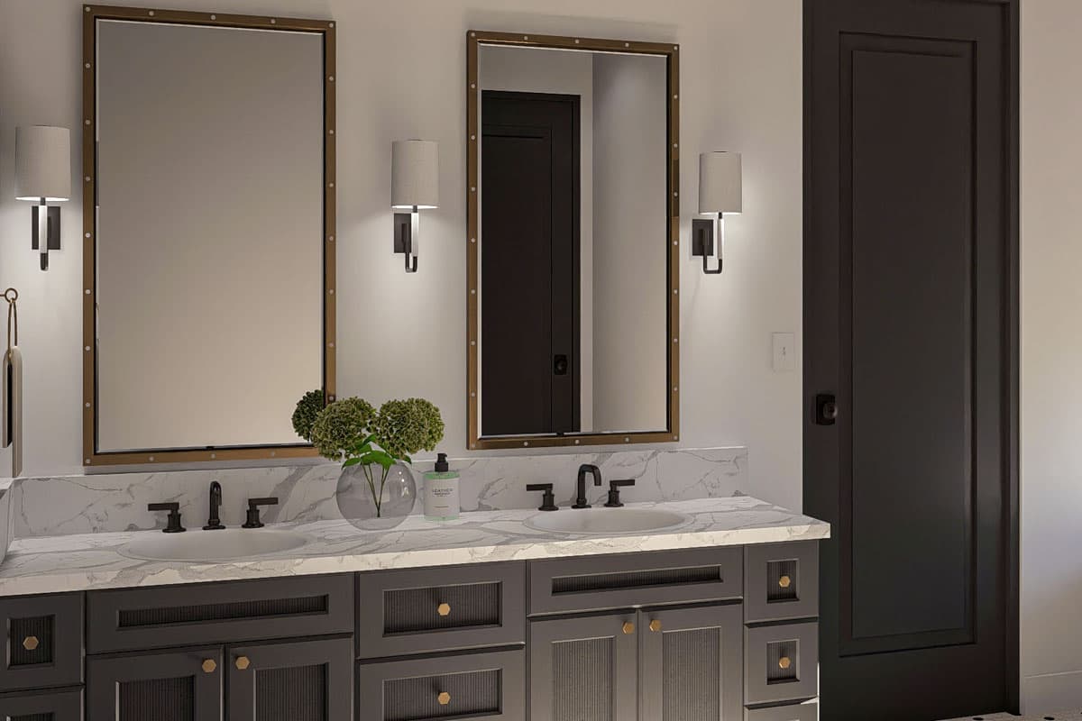 Plan 623444DJ: 2-Bed Barndominium House Plan with Outdoor Fireplace - 2199 Sq Ft - Image #26 - Barndominium, Mid Century Modern, Modern Farmhouse, New American, Ranch