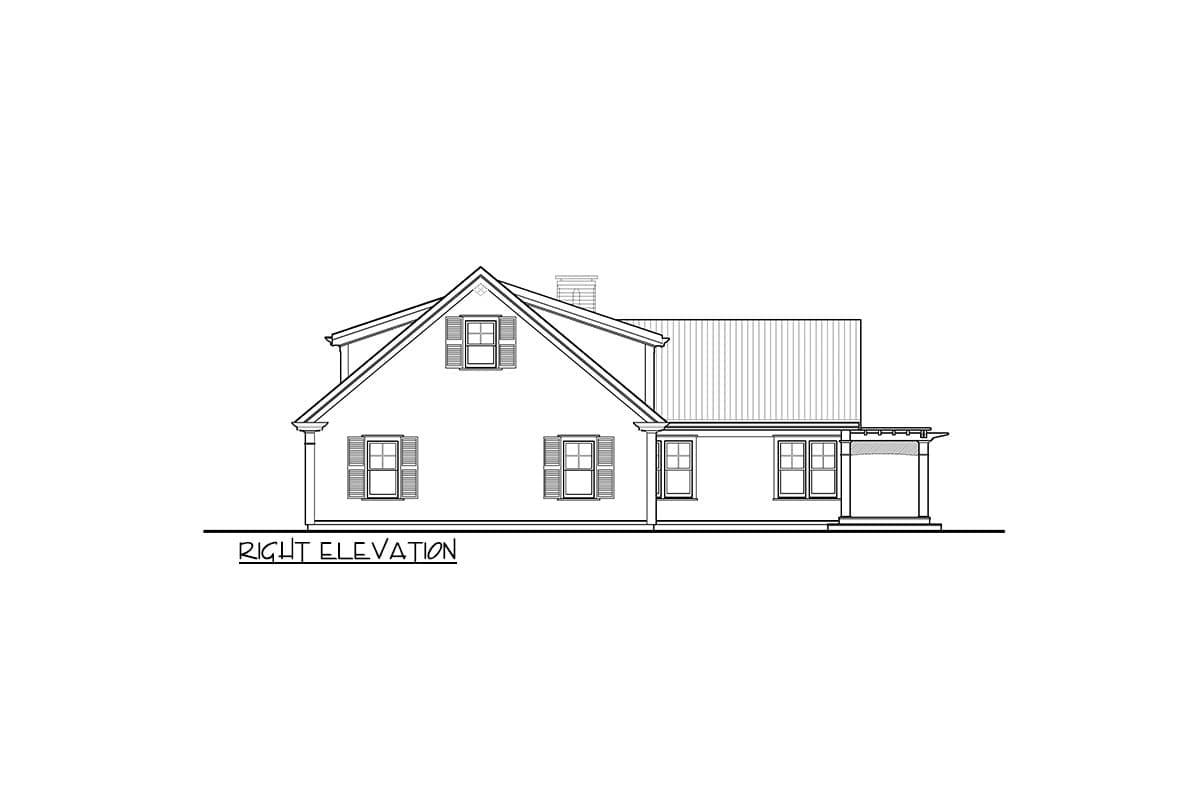 Plan 670006NEA: Charming 3-Bed Cape-Style Cottage House Plan with Master Upstairs - 2829 Sq Ft - Image #34 - Cape Cod, Coastal, Cottage, Country, Shingle