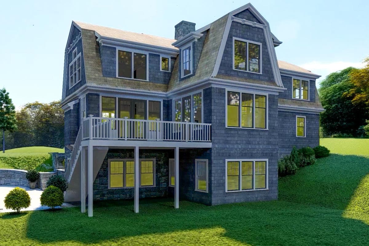 Plan 670007NEA: Charming 3-Bed Shingle-Style House Plan with 2-Car Garage Option - 2869 Sq Ft - Image #7 - Cape Cod, Coastal, Shingle, Traditional