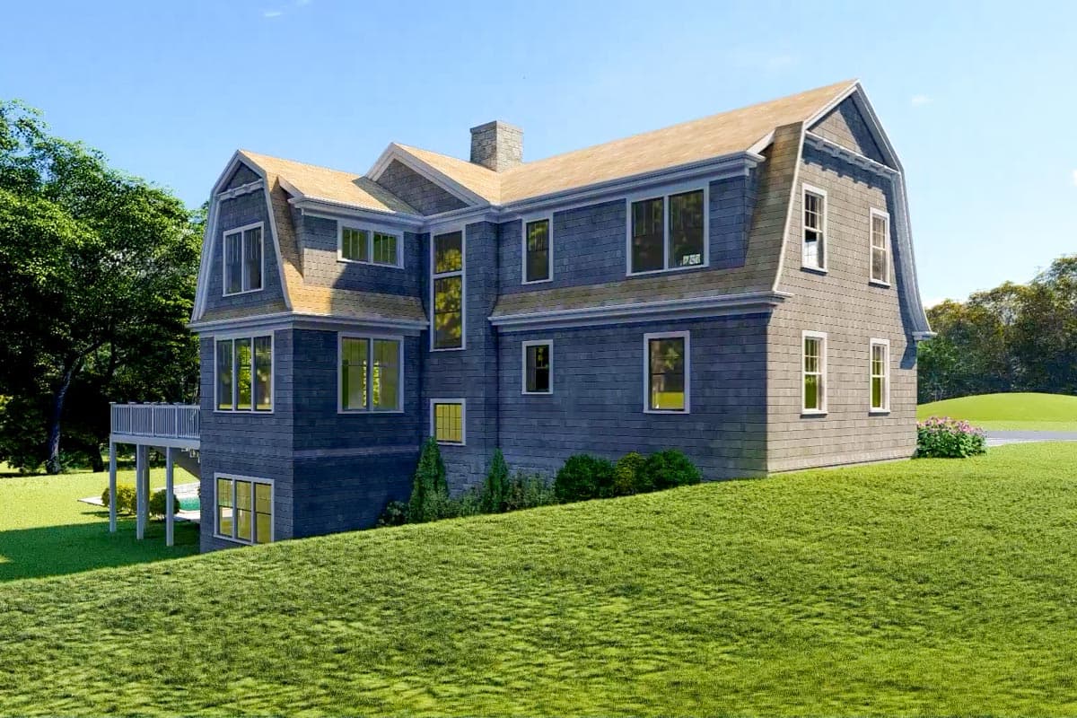 Plan 670007NEA: Charming 3-Bed Shingle-Style House Plan with 2-Car Garage Option - 2869 Sq Ft - Image #9 - Cape Cod, Coastal, Shingle, Traditional
