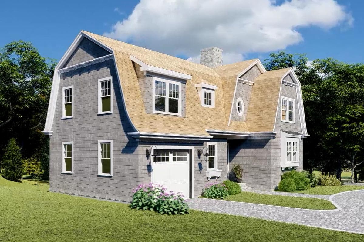 Plan 670007NEA: Charming 3-Bed Shingle-Style House Plan with 2-Car Garage Option - 2869 Sq Ft - Image #10 - Cape Cod, Coastal, Shingle, Traditional