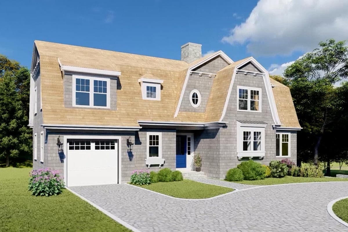 Plan 670007NEA: Charming 3-Bed Shingle-Style House Plan with 2-Car Garage Option - 2869 Sq Ft - Image #11 - Cape Cod, Coastal, Shingle, Traditional