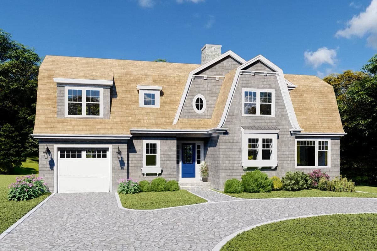 Plan 670007NEA: Charming 3-Bed Shingle-Style House Plan with 2-Car Garage Option - 2869 Sq Ft - Image #12 - Cape Cod, Coastal, Shingle, Traditional