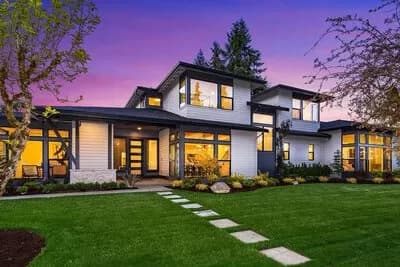 5-Bed Contemporary Prairie House Plan with Spacious Guest Suite on Main Level - 5600 Sq Ft