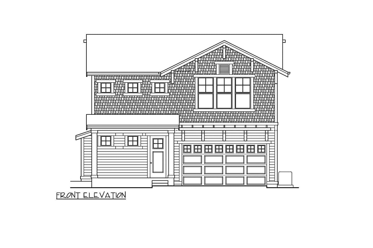 Plan 23988JD: Two-Story Craftsman House Plan with Open Concept Great Room - 2303 Sq Ft - Image #14 - Craftsman, Northwest, Shingle