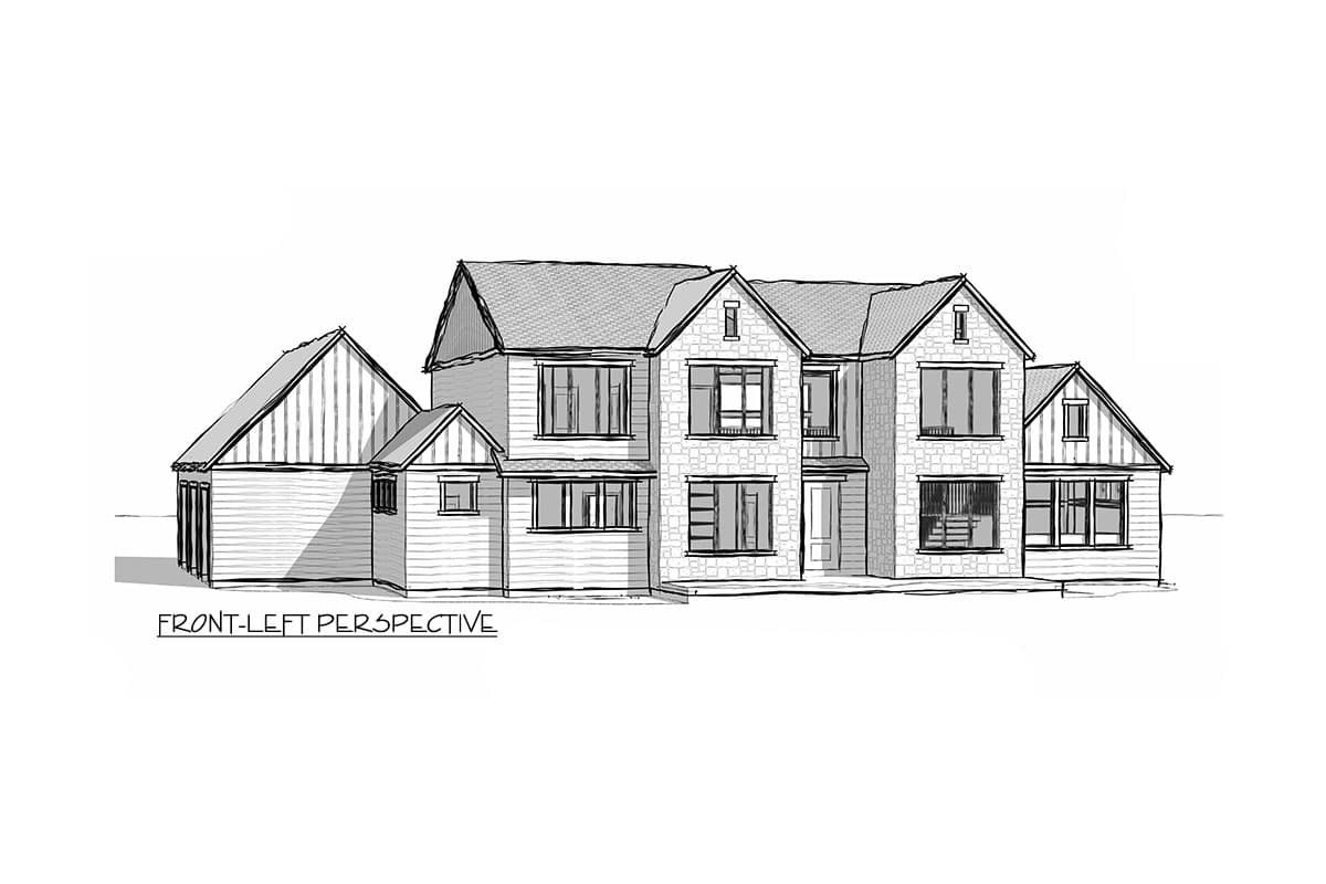 Plan 490115NAH: 7-Bedroom Transitional House Plan with Finished Lower Level - 5894 Sq Ft - Image #4 - Contemporary, Transitional