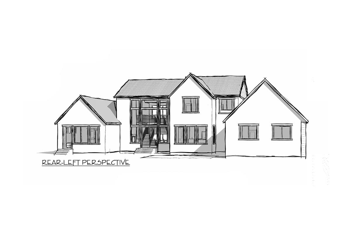 Plan 490115NAH: 7-Bedroom Transitional House Plan with Finished Lower Level - 5894 Sq Ft - Image #6 - Contemporary, Transitional