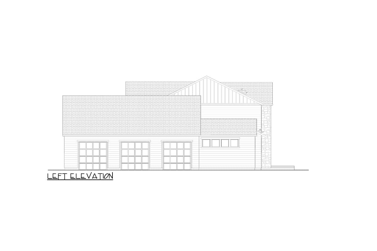Plan 490115NAH: 7-Bedroom Transitional House Plan with Finished Lower Level - 5894 Sq Ft - Image #8 - Contemporary, Transitional