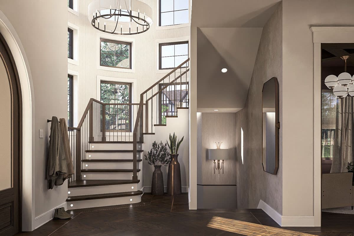 Plan 623447DJ: 3-Bed Modern Victorian House Plan with Two-Story Great Room - 2895 Sq Ft - Image #19 - European, Transitional, Victorian