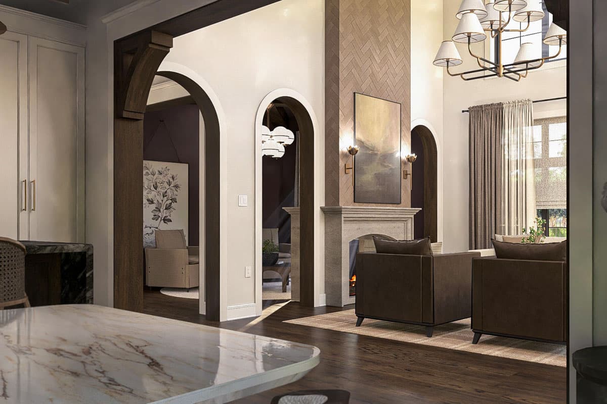 Plan 623447DJ: 3-Bed Modern Victorian House Plan with Two-Story Great Room - 2895 Sq Ft - Image #17 - European, Transitional, Victorian