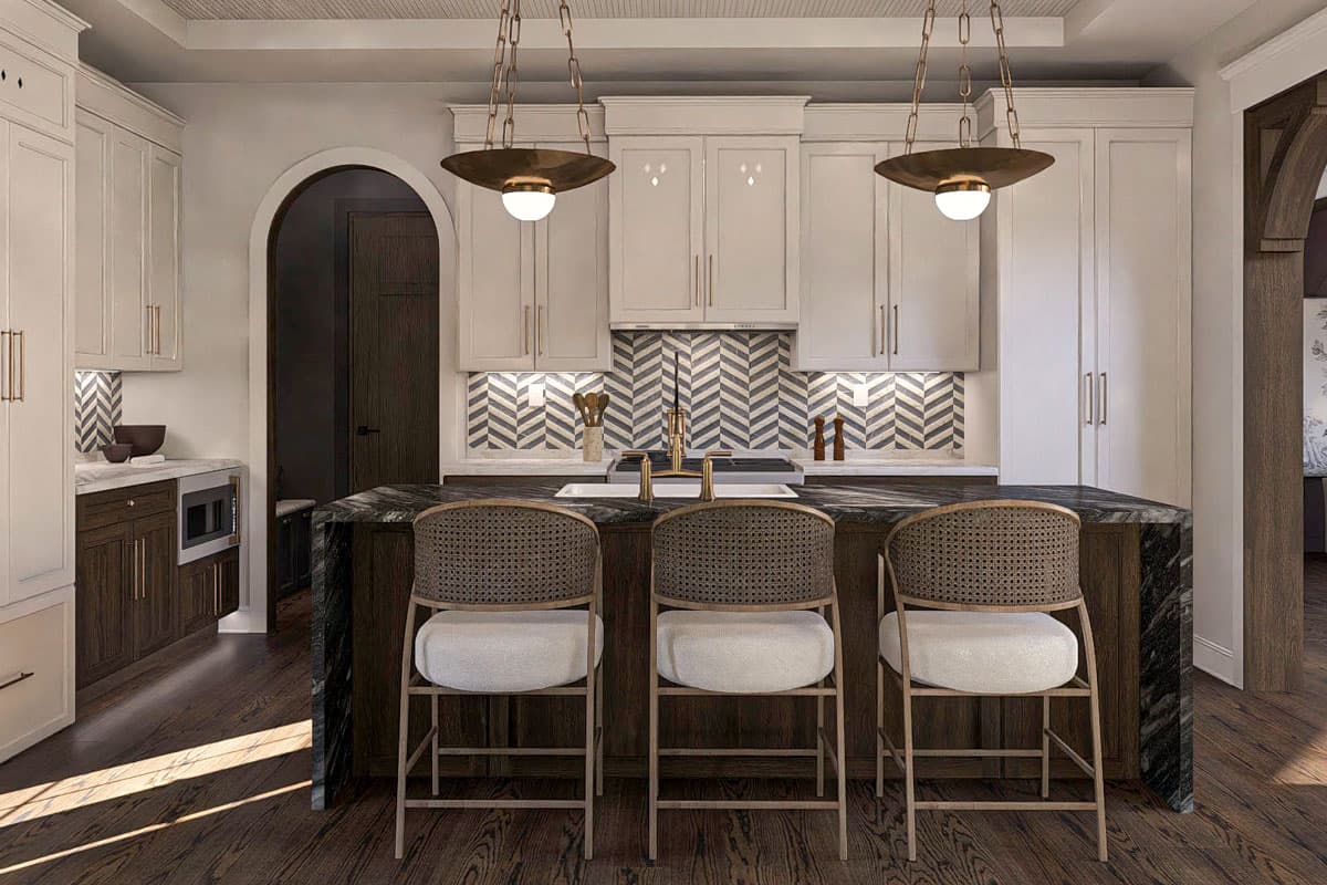 Plan 623447DJ: 3-Bed Modern Victorian House Plan with Two-Story Great Room - 2895 Sq Ft - Image #14 - European, Transitional, Victorian