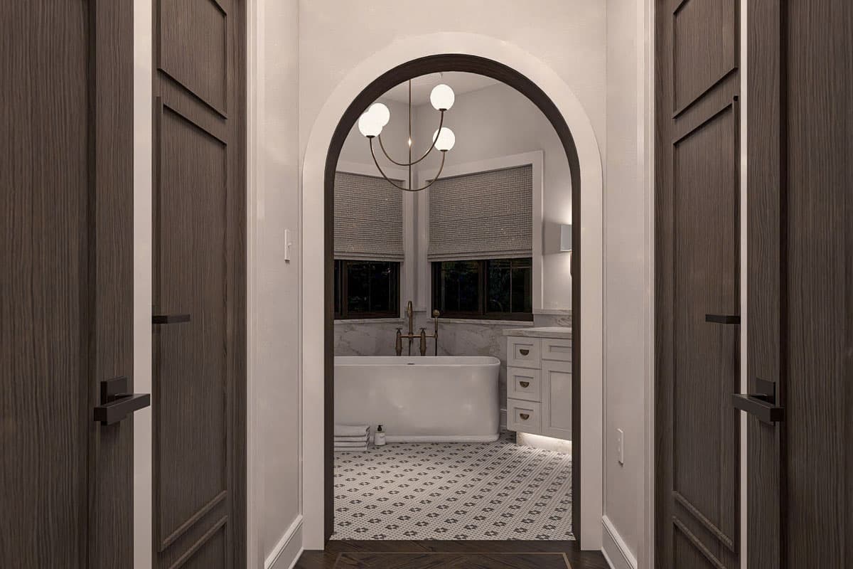 Plan 623447DJ: 3-Bed Modern Victorian House Plan with Two-Story Great Room - 2895 Sq Ft - Image #24 - European, Transitional, Victorian