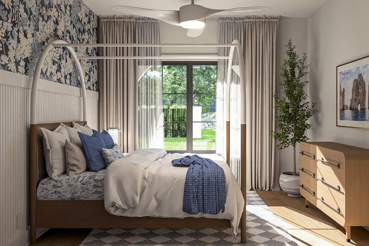 Plan 623448DJ: 1-Bed Mediterranean-Style ADU House Plan - 602 Sq Ft - Image #13 - Mediterranean