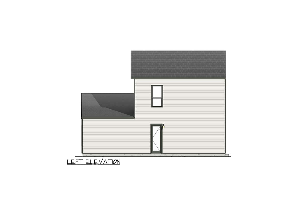 Plan 100336GHR: Two-Story Modern Duplex House Plan with Matching Units - 3-Beds 2.5-Baths and 1227 Sq Ft Per Unit - Image #7 - Contemporary, Modern, Traditional