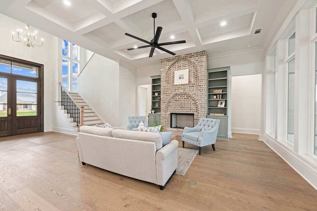 Plan 860080MCD: 4-Bed Transitional House Plan with Outdoor Kitchen and Fireplace - 3410 Sq Ft - Image #7 - Contemporary, New American, Transitional, Tudor