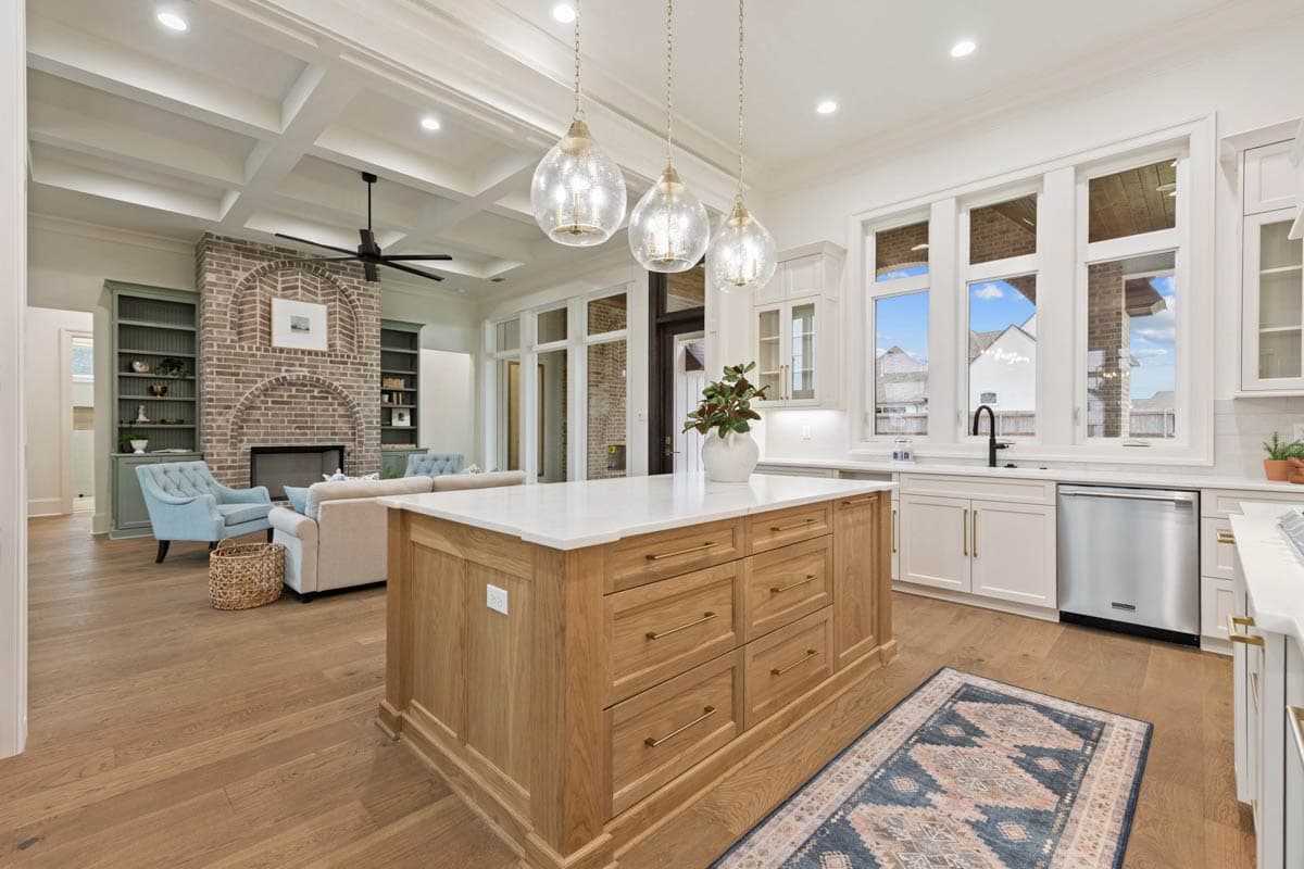 Plan 860080MCD: 4-Bed Transitional House Plan with Outdoor Kitchen and Fireplace - 3410 Sq Ft - Image #9 - Contemporary, New American, Transitional, Tudor