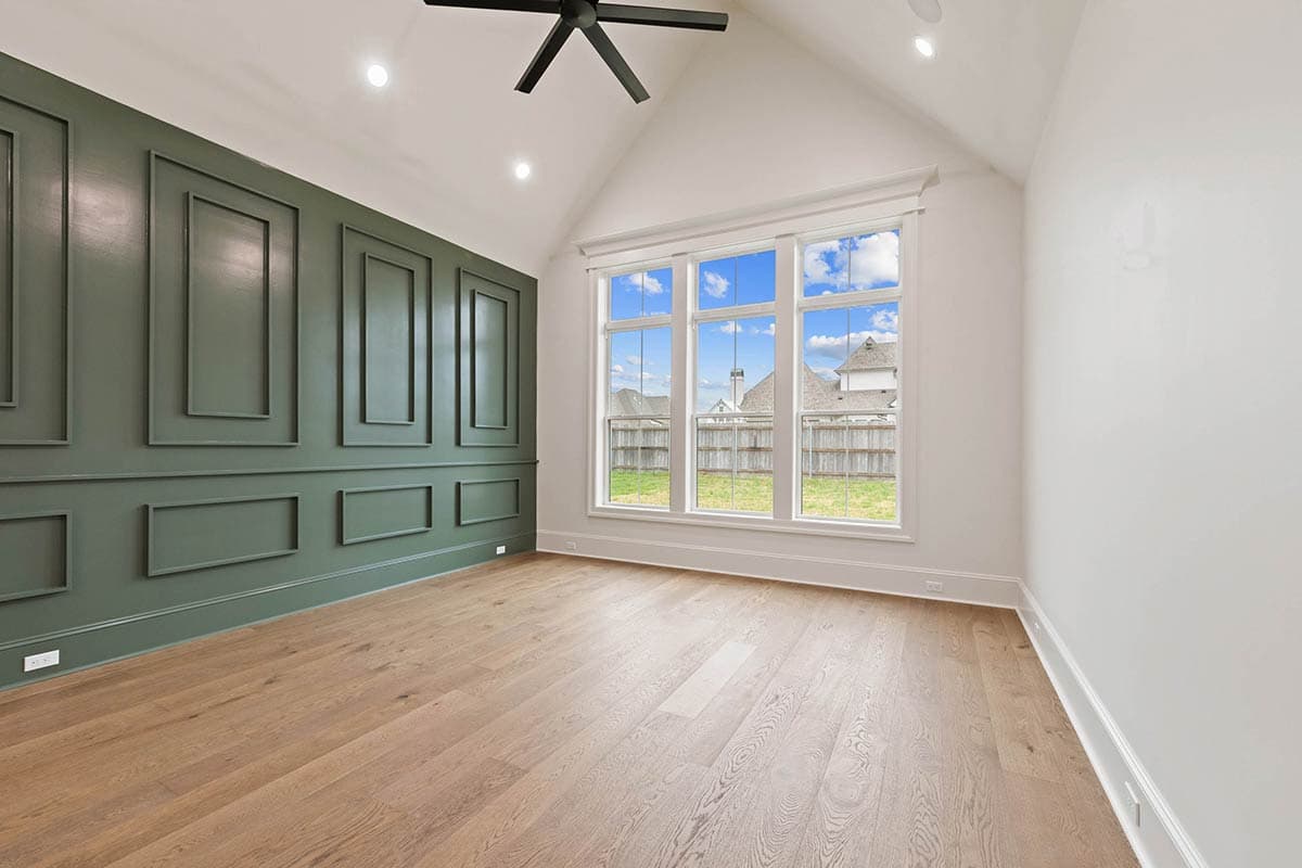 Plan 860080MCD: 4-Bed Transitional House Plan with Outdoor Kitchen and Fireplace - 3410 Sq Ft - Image #10 - Contemporary, New American, Transitional, Tudor