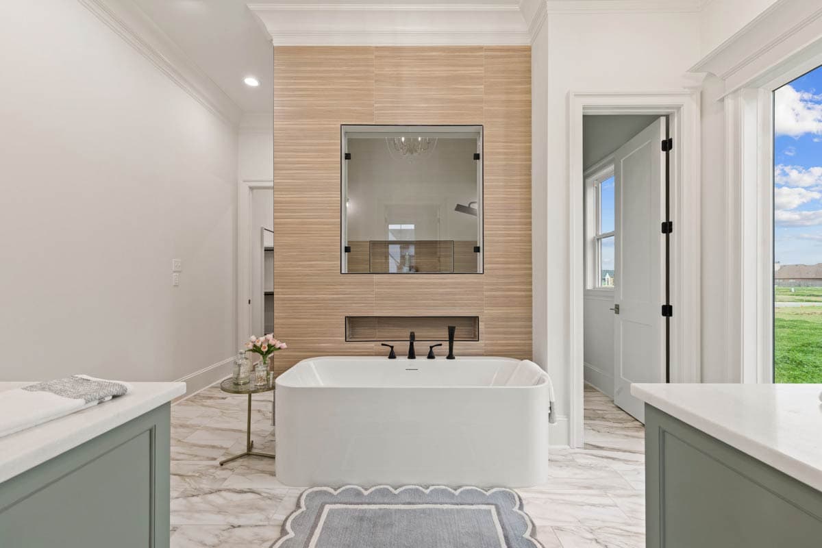 Plan 860080MCD: 4-Bed Transitional House Plan with Outdoor Kitchen and Fireplace - 3410 Sq Ft - Image #11 - Contemporary, New American, Transitional, Tudor