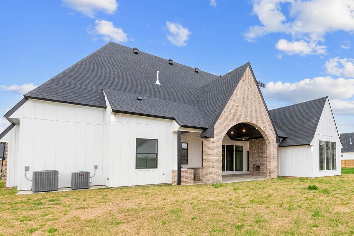 Plan 860080MCD: 4-Bed Transitional House Plan with Outdoor Kitchen and Fireplace - 3410 Sq Ft - Image #16 - Contemporary, New American, Transitional, Tudor