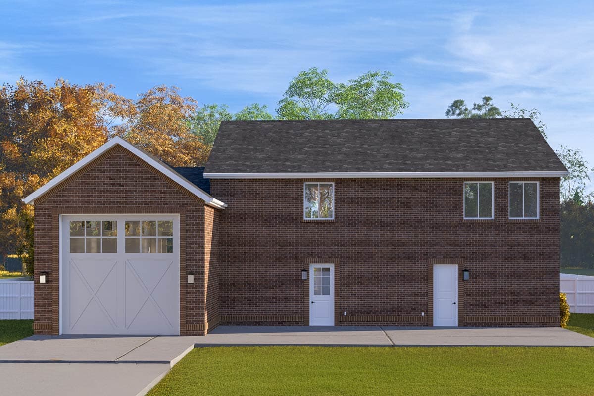 Plan 61550UT: 2-Bed Traditional Plan with RV Garage - 1731 Sq Ft - Image #4 - Traditional