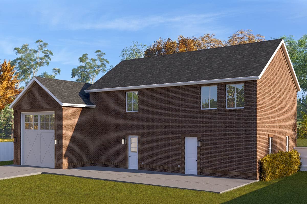 Plan 61550UT: 2-Bed Traditional Plan with RV Garage - 1731 Sq Ft - Image #5 - Traditional