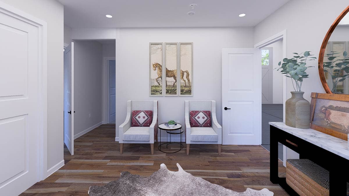 Plan 61550UT: 2-Bed Traditional Plan with RV Garage - 1731 Sq Ft - Image #8 - Traditional