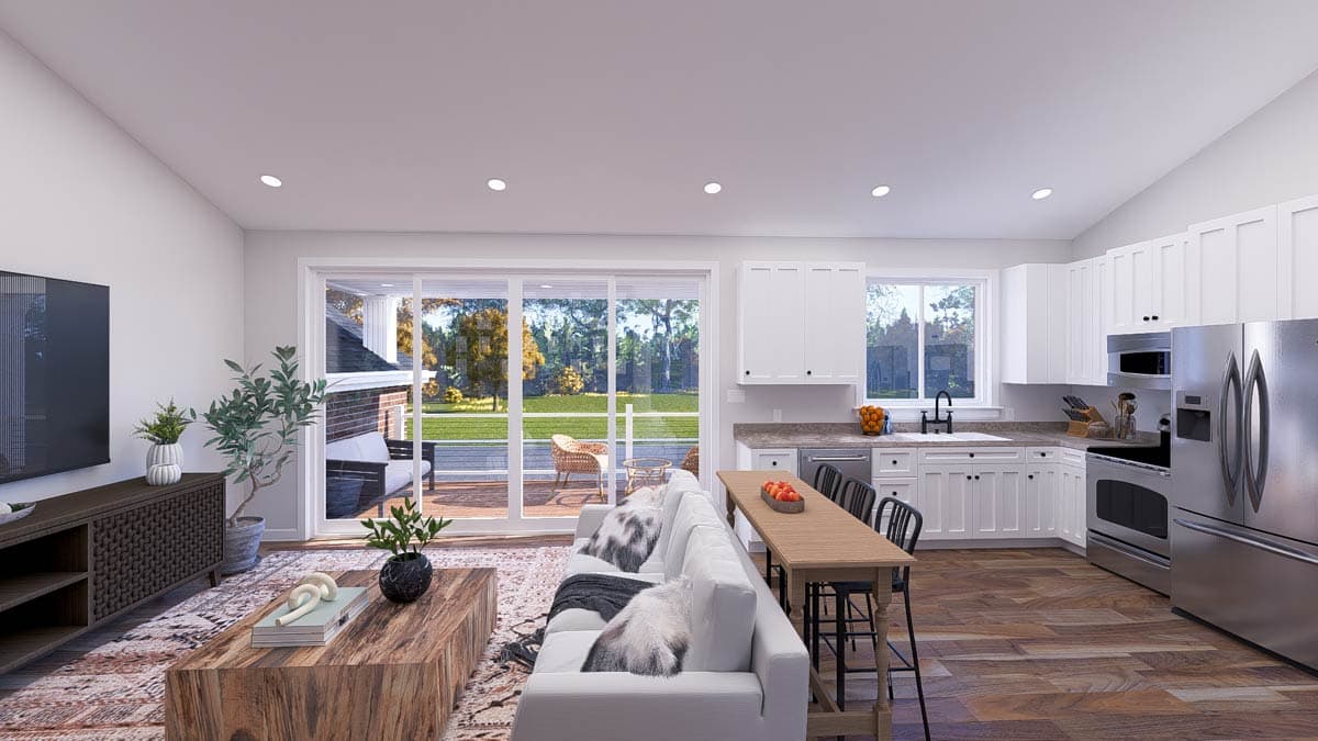 Plan 61550UT: 2-Bed Traditional Plan with RV Garage - 1731 Sq Ft - Image #9 - Traditional