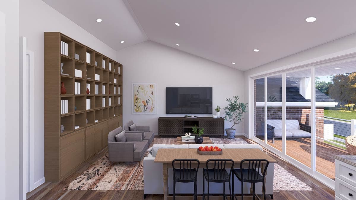 Plan 61550UT: 2-Bed Traditional Plan with RV Garage - 1731 Sq Ft - Image #10 - Traditional