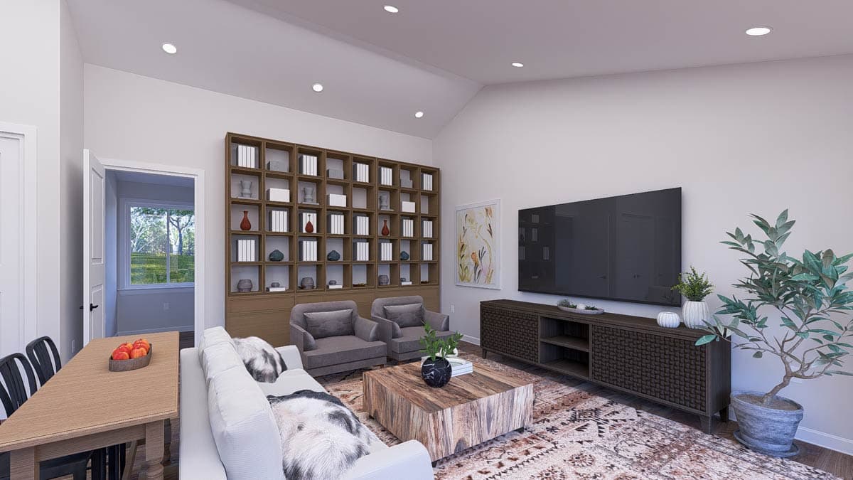 Plan 61550UT: 2-Bed Traditional Plan with RV Garage - 1731 Sq Ft - Image #11 - Traditional