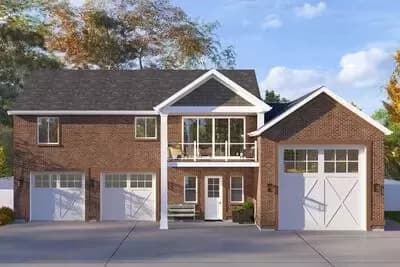 2-Bed Traditional Plan with RV Garage - 1731 Sq Ft