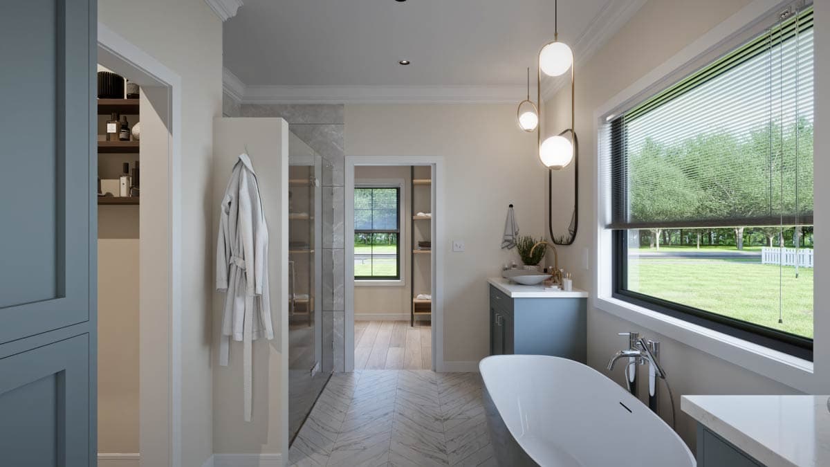 Plan 911048JVD: One-Story New American Ranch House Plan with Office or Flex Room - 2095 Sq Ft - Image #15 - Craftsman, New American, Ranch, Traditional, Transitional