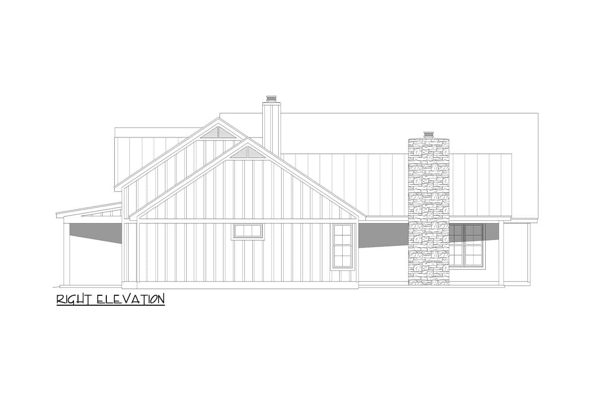 Plan 680483VR: 3-Bed Modern Farmhouse Plan under 2400 Sq Ft with Garage and Bonus Room Options - Image #5 - Country, Farmhouse, Modern Farmhouse