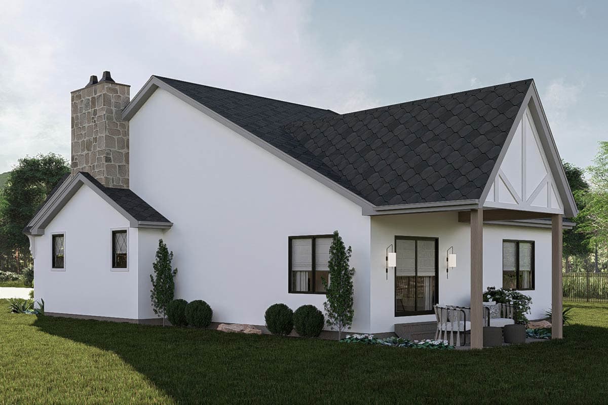Plan 623450DJ: One-Story Tudor House Plan with Cathedral Great Room - 1546 Sq Ft - Image #18 - Tudor