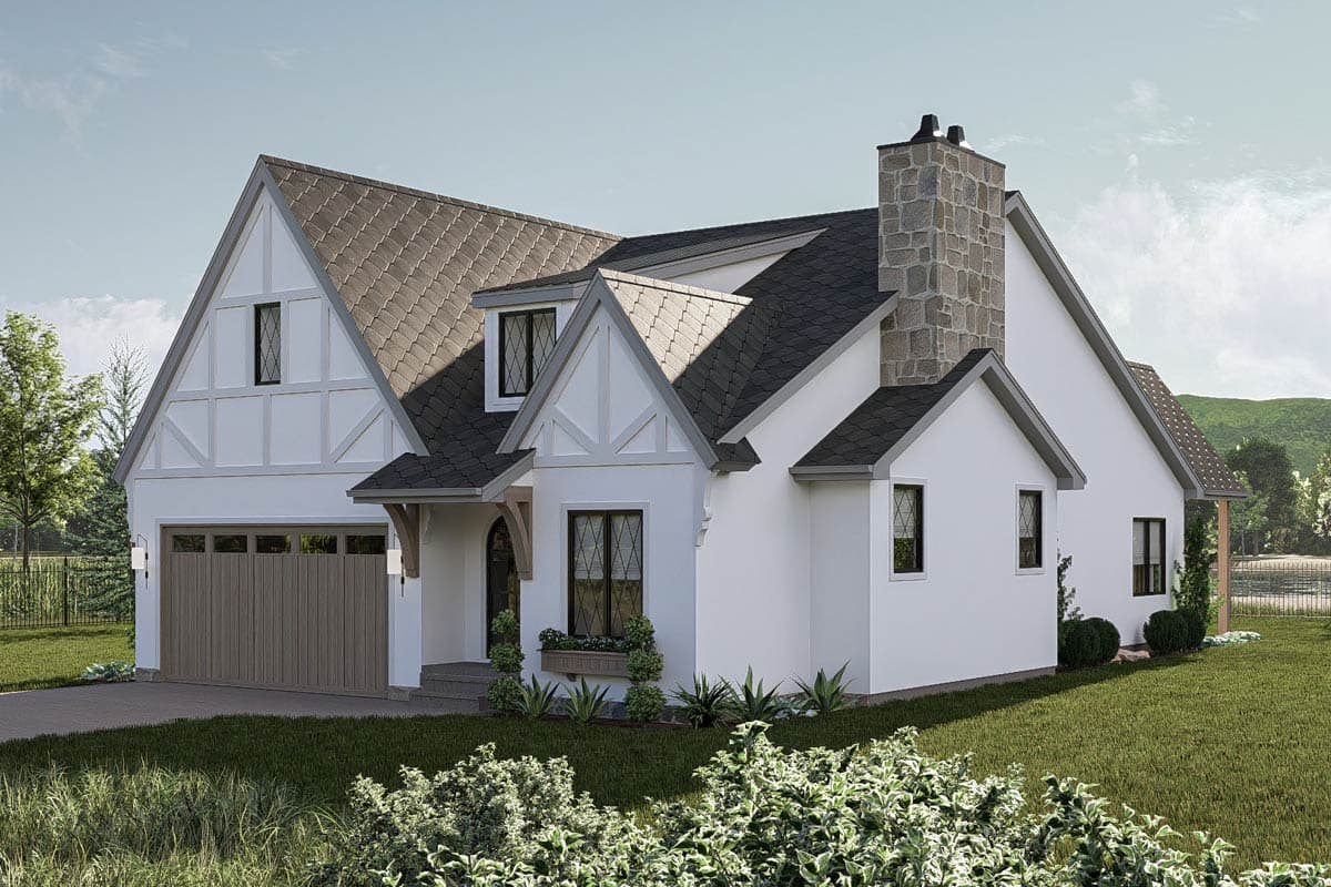 Plan 623450DJ: One-Story Tudor House Plan with Cathedral Great Room - 1546 Sq Ft - Image #19 - Tudor