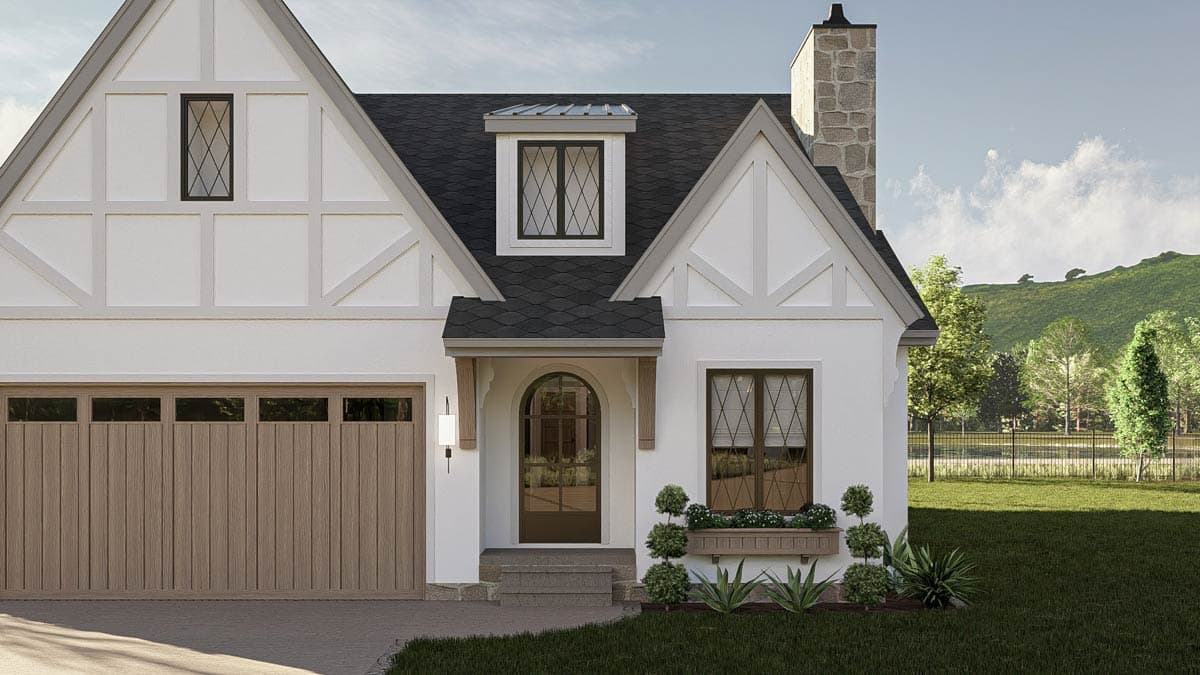 Plan 623450DJ: One-Story Tudor House Plan with Cathedral Great Room - 1546 Sq Ft - Image #20 - Tudor