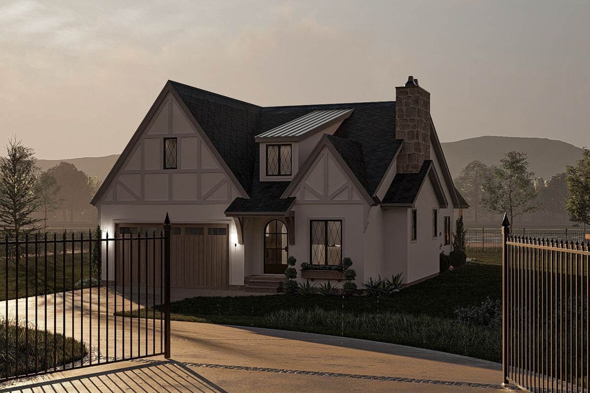 Plan 623450DJ: One-Story Tudor House Plan with Cathedral Great Room - 1546 Sq Ft - Image #21 - Tudor