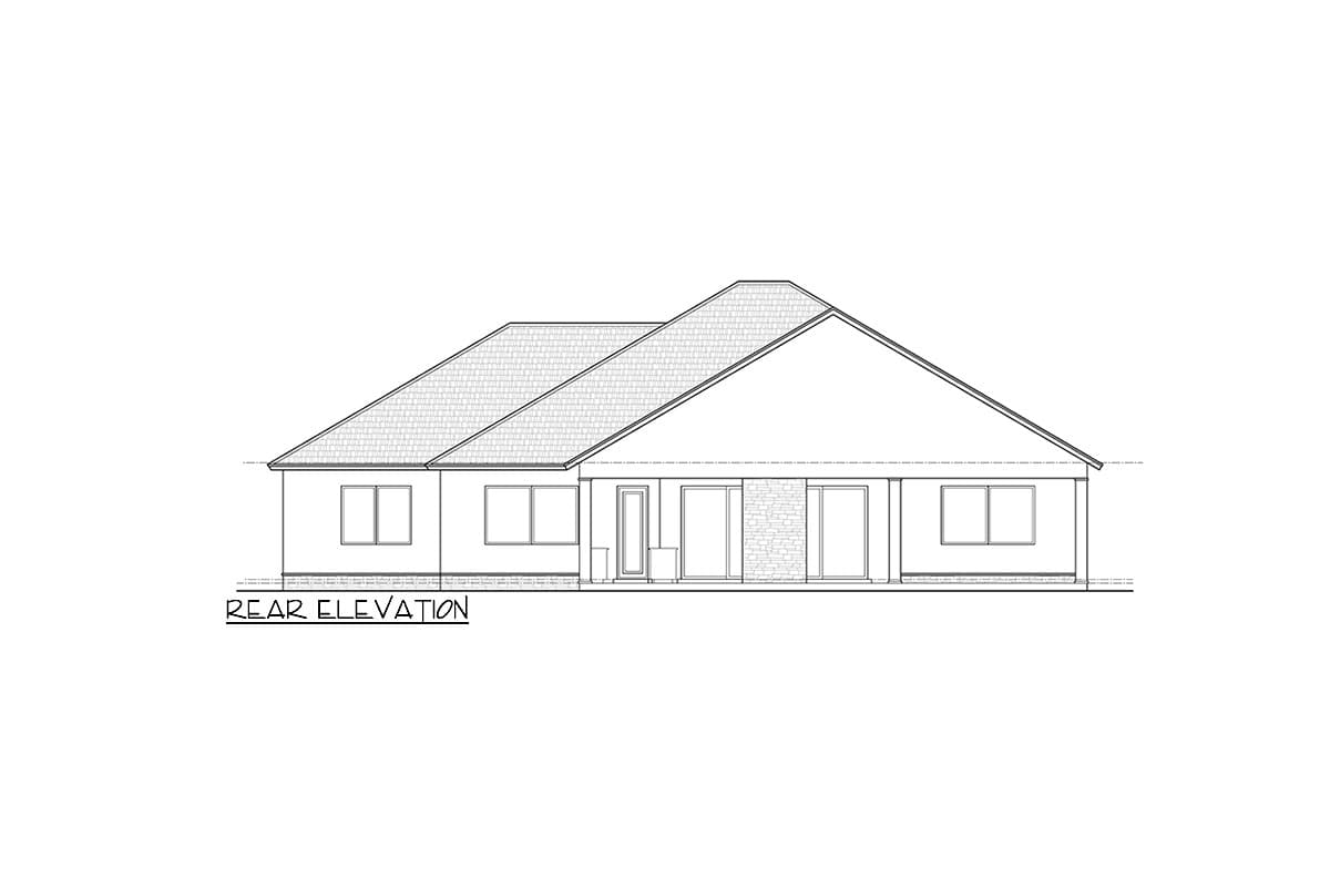 Plan 33270ZR: Mid-Century Modern Craftsman House Plan with 3-Bedroom Suites and Home Office Under 3200 Sq Ft - Image #4 - Craftsman, Mid Century Modern, Modern, New American, Ranch, Transitional