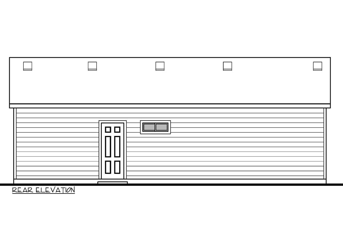 Plan 370044SEN: Contemporary ADU Studio House Plan with 1-Car Garage - 400 Sq Ft - Image #4 - Contemporary