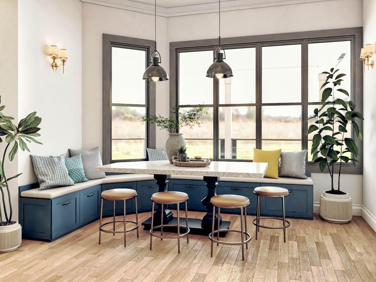 Plan 25837GE: Single-Story New American Craftsman with Angled Garage - 6387 Sq Ft - Image #14 - Craftsman, Mountain, New American, Ranch