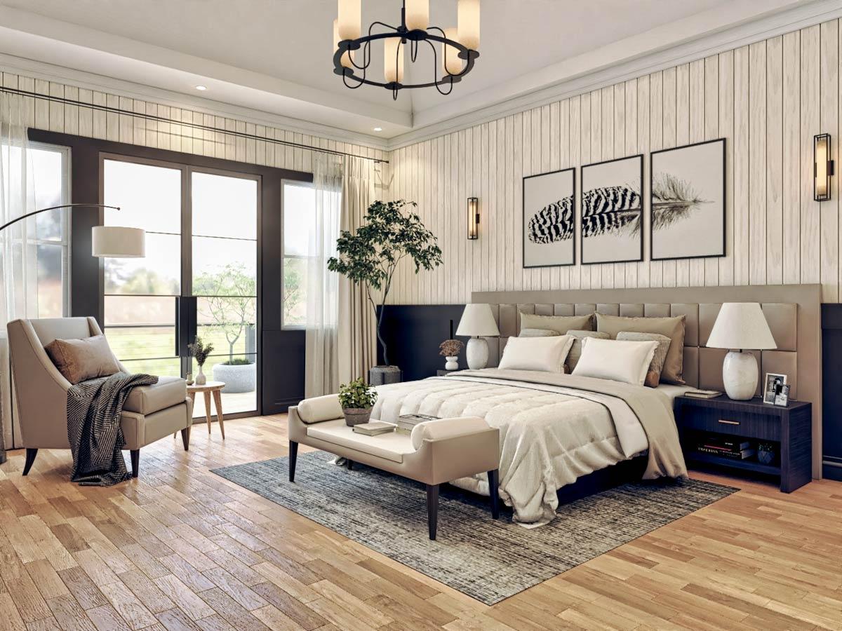 Plan 25837GE: Single-Story New American Craftsman with Angled Garage - 6387 Sq Ft - Image #17 - Craftsman, Mountain, New American, Ranch