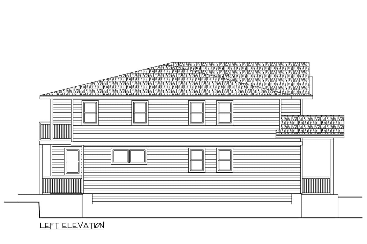 Plan 72446DA: Two-Story Traditional Duplex House Plan with 3-Beds and 1936 Sq Ft Per Unit - Image #4 - Contemporary, Prairie, Traditional