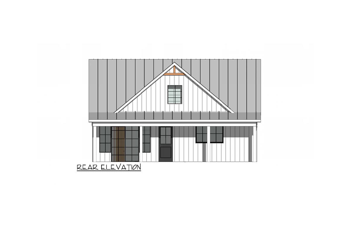 Plan 421000HFC: Modern Farmhouse House Plan with Vaulted Ceilings and Flex Room - Image #4 - Cottage, Farmhouse, Modern Farmhouse