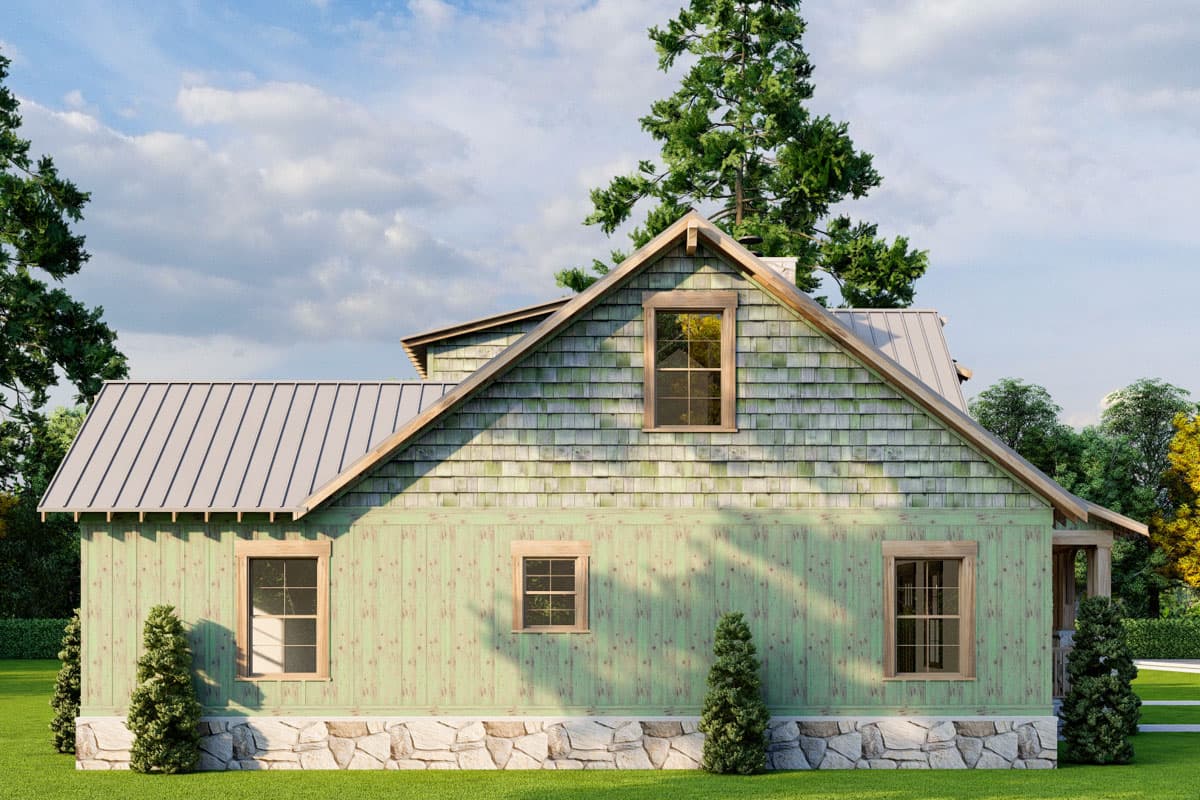 Plan 70902MK: Two-Story Rustic Duplex House Plan with Wrap-Around Porch - 1810 Sq Ft Per Unit - Image #4 - Country, Mountain, Rustic