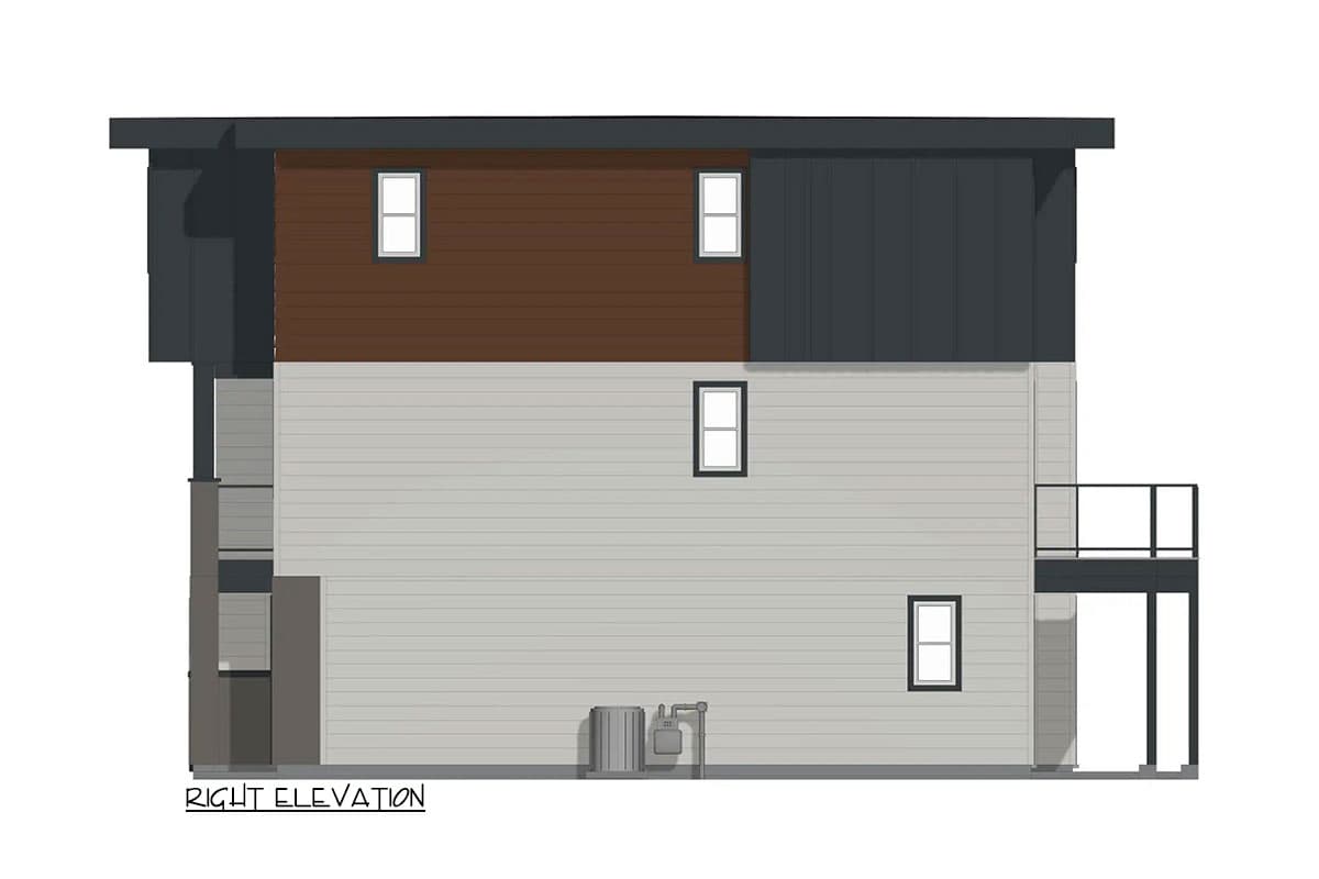 Plan 67839MG: Contemporary Duplex House Plan with Matching Units - 1938 Sq Ft Per Unit - Image #6 - Contemporary, Mid Century Modern, Northwest